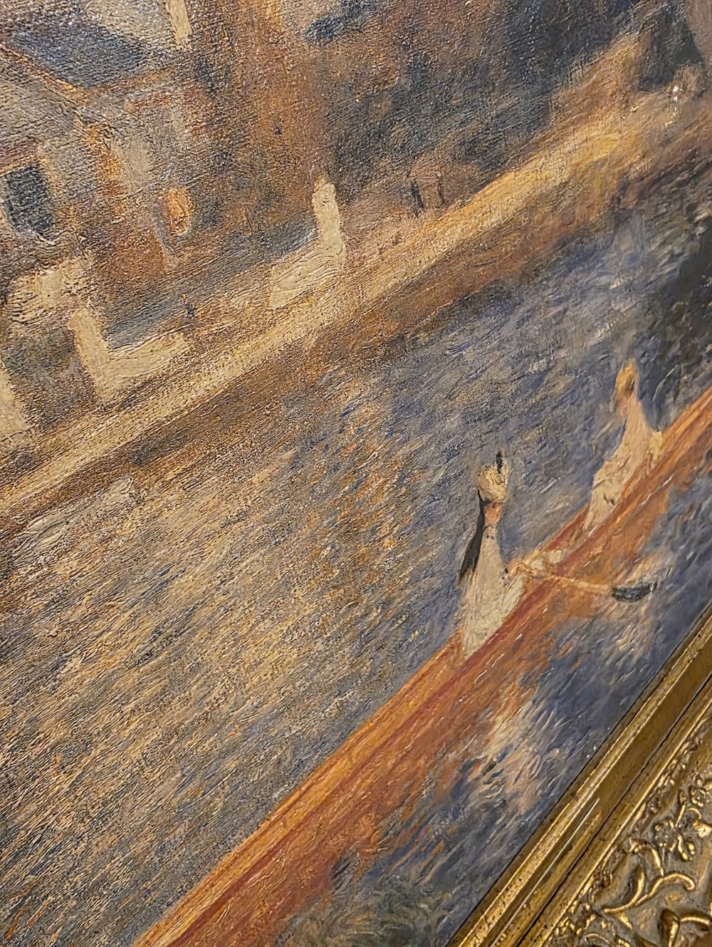 The Skiff (also known as La Yole) Elegant Gold Picture Frame - Picture 2 of 3